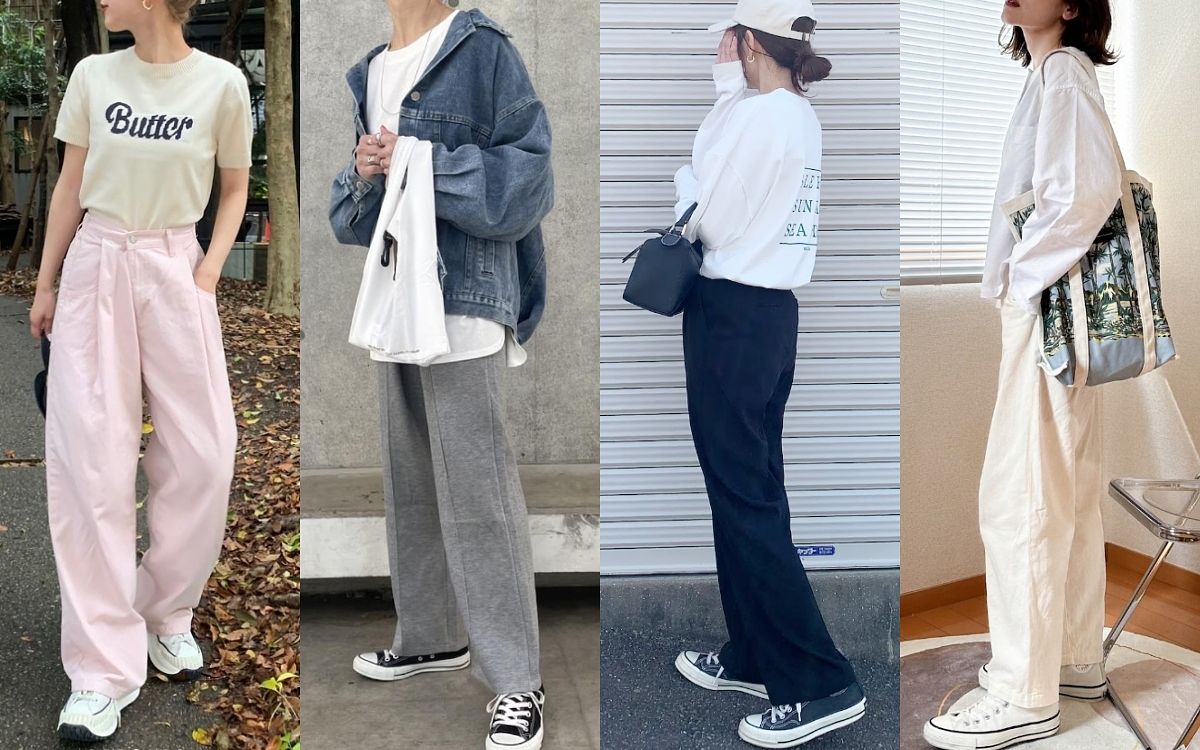 CONVERSE帆布鞋穿搭女生範本