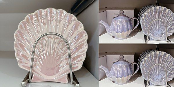 THREEPPY必買3.人魚貝殼光茶壺與杯具