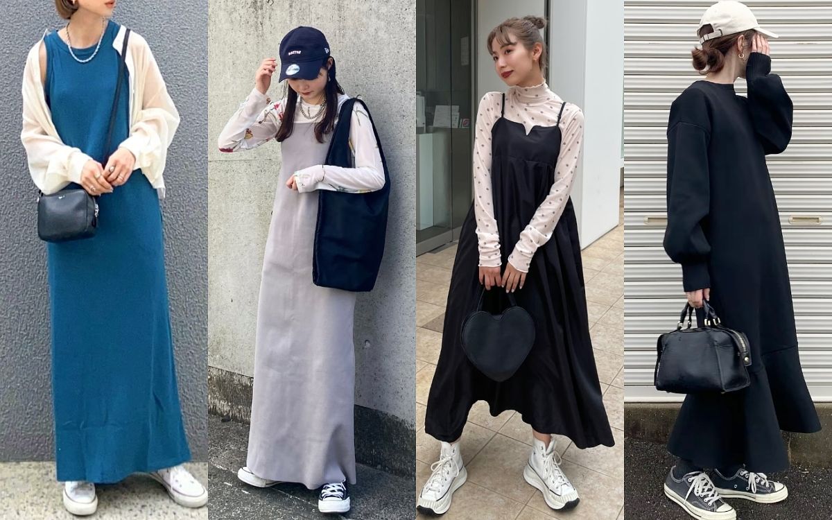 CONVERSE帆布鞋穿搭女生範本