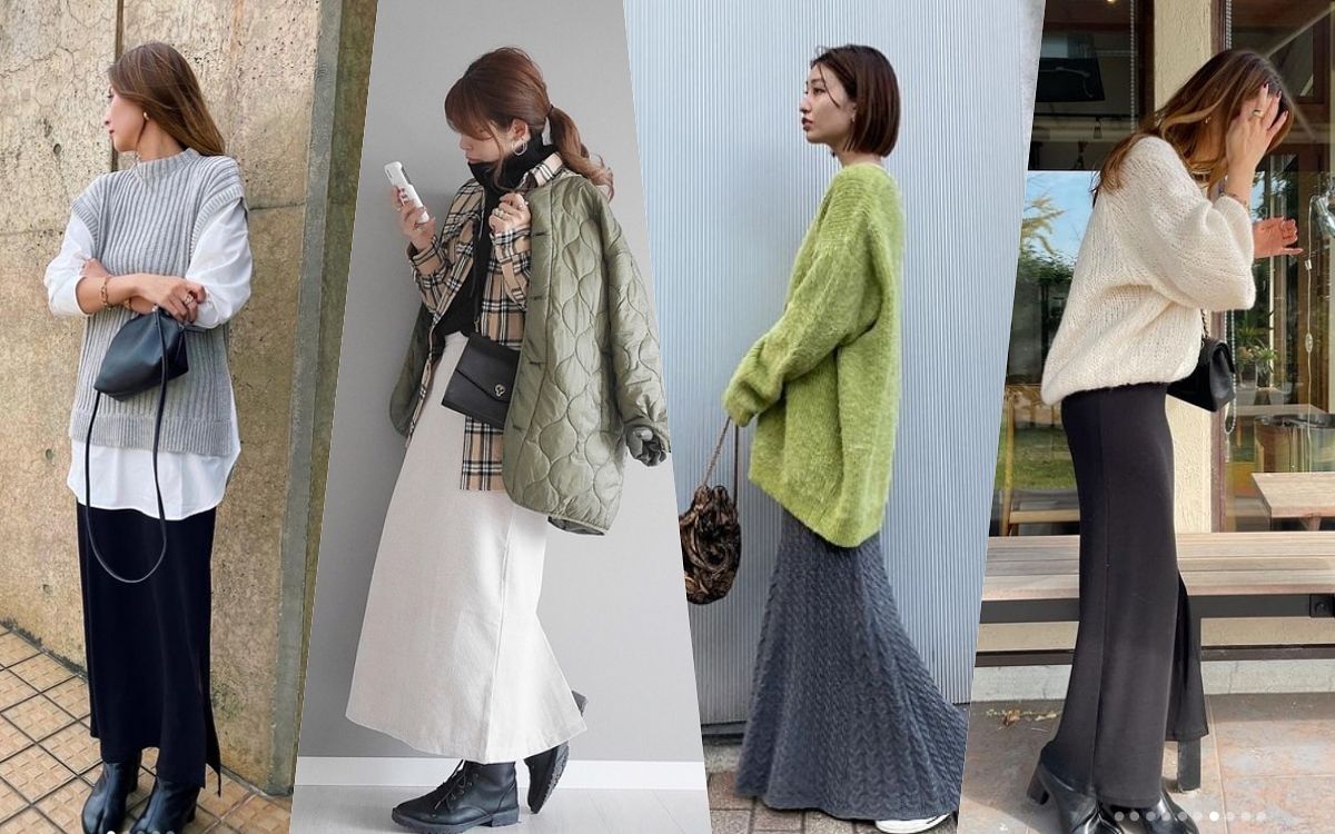 2022長裙冬季穿搭女子範本