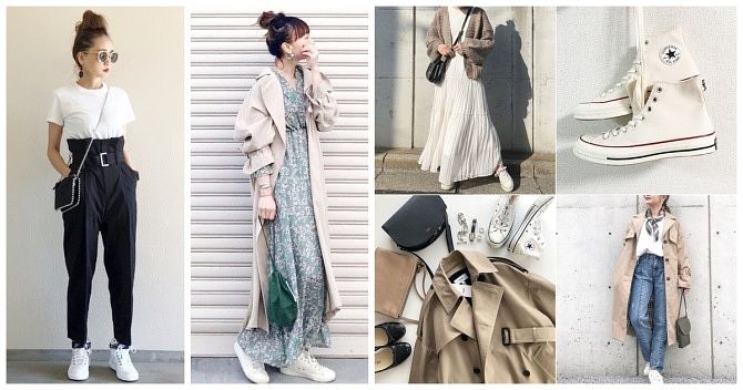 2022春天白球鞋穿搭女子圖鑑
