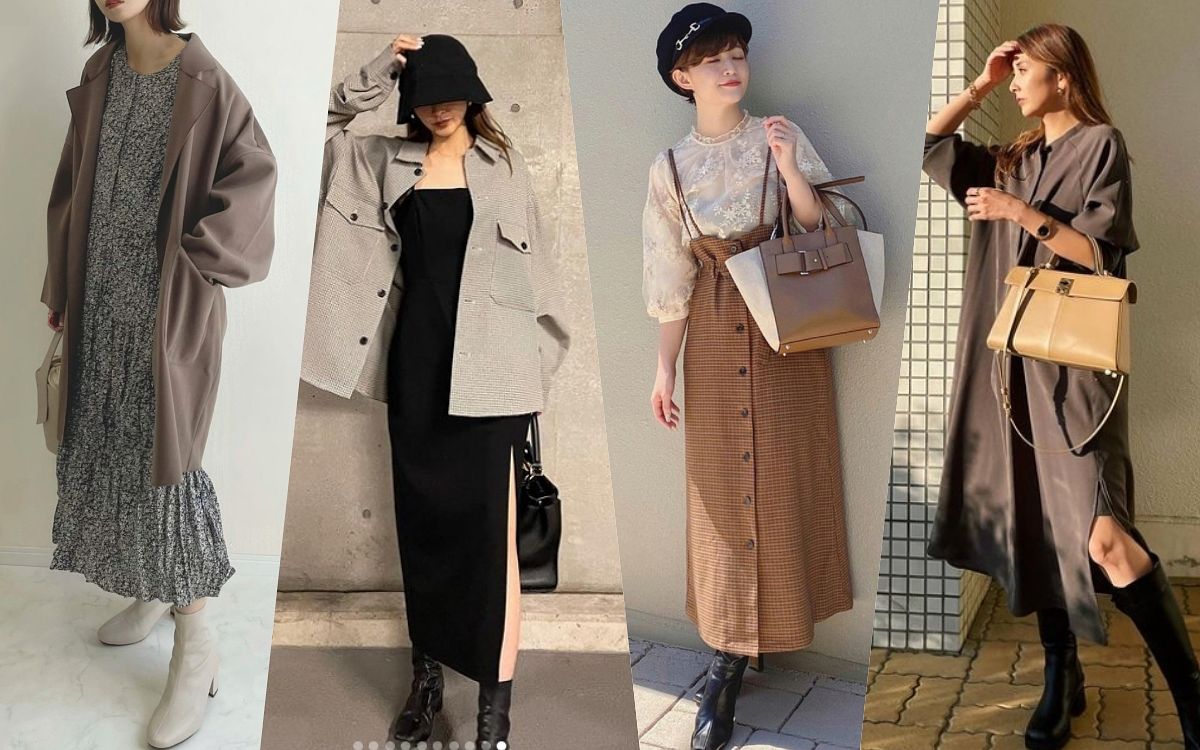 2022冬季洋裝穿搭女子範本