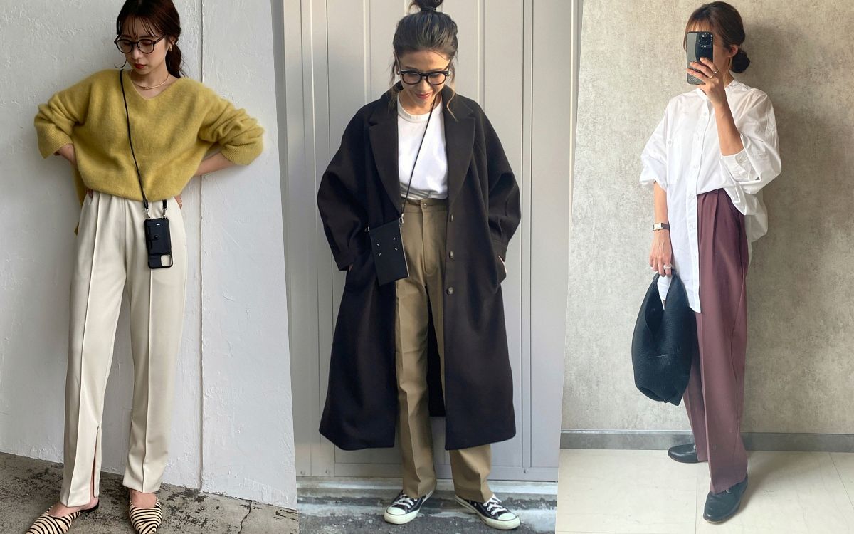 2022冬季西裝褲穿搭女子範本