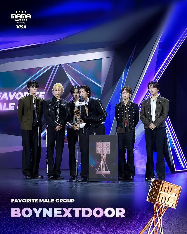 2025 MAMA 頒獎典禮｜最受歡迎男團獎