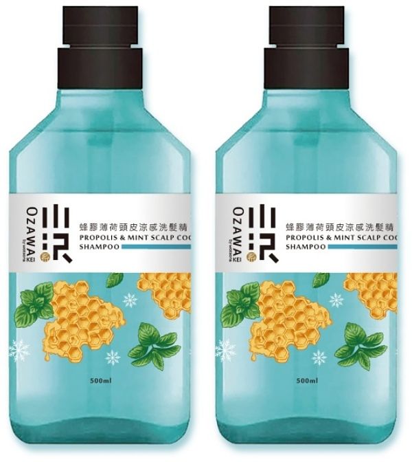涼感保養推薦OZAWAKEI 蜂膠薄荷頭皮涼感洗髮精