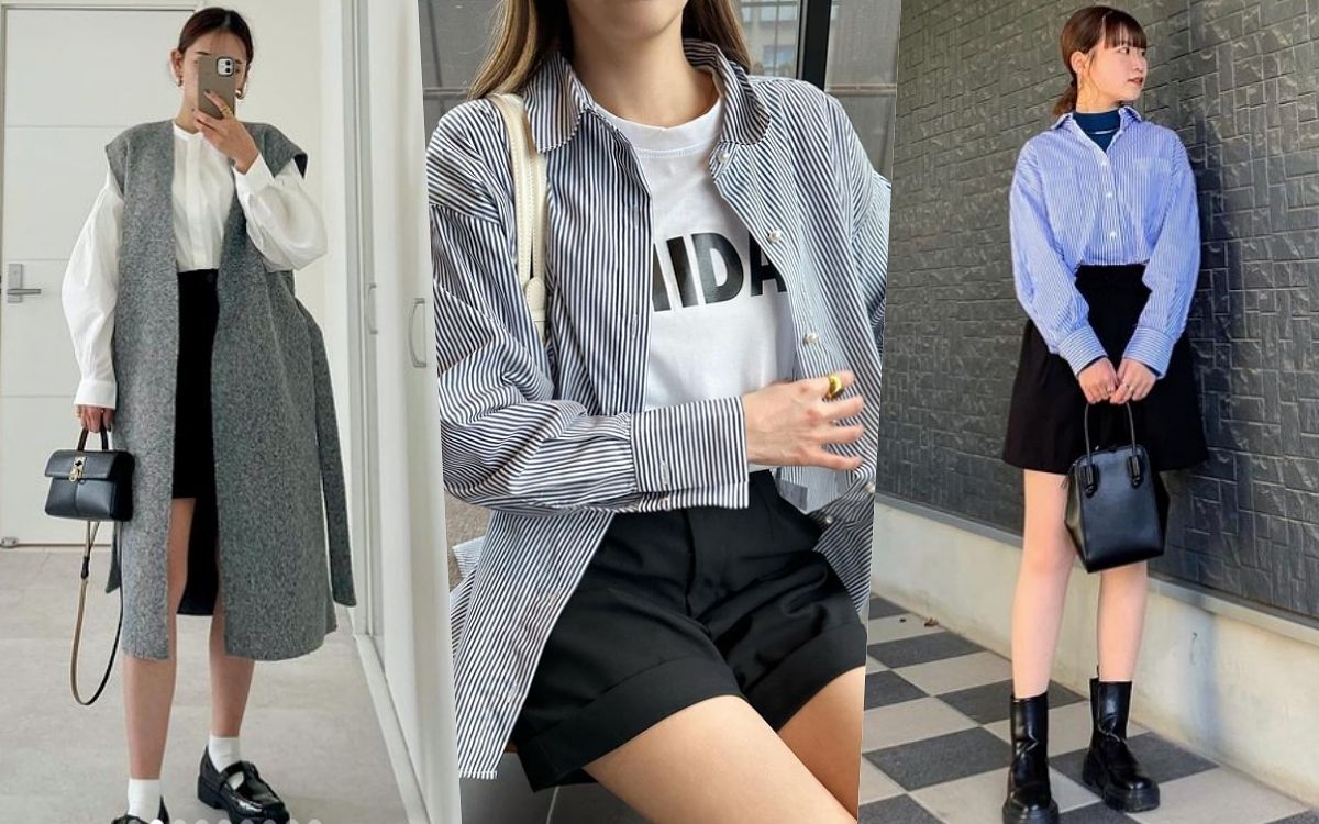 2023襯衫穿搭女子圖鑑