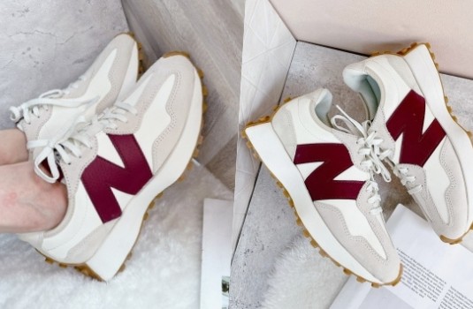 荷彈預爆：New Balance 327酒紅皮革新爆款！軟奶油色焦糖底＋皮革N字販