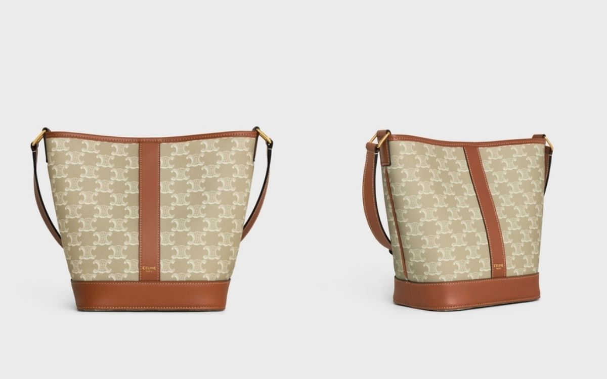 CELINE老花包夢幻奶茶色