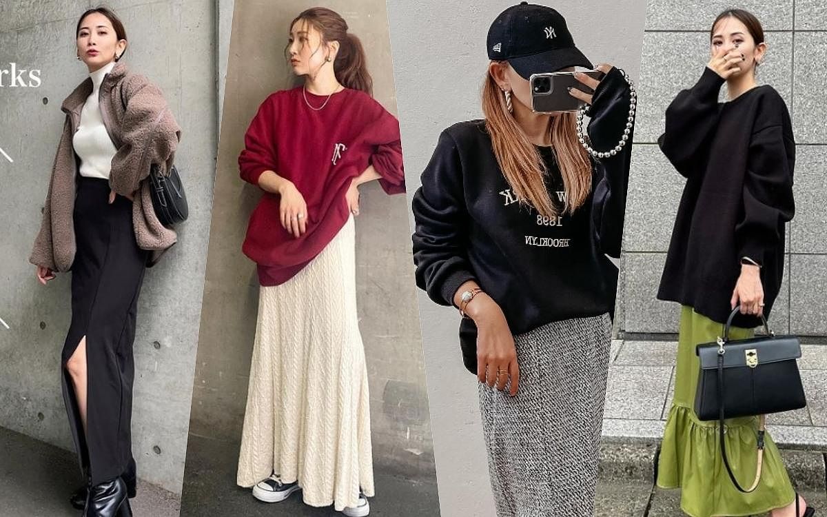 冬天穿搭女生範本冬天長裙穿搭