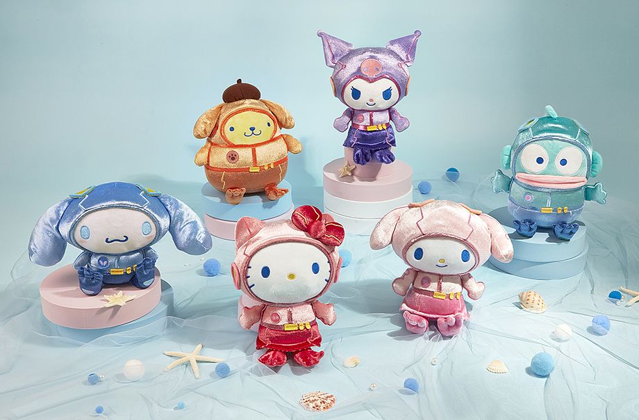 海洋公園 x 三麗鷗聯名限定周邊 絨毛公仔