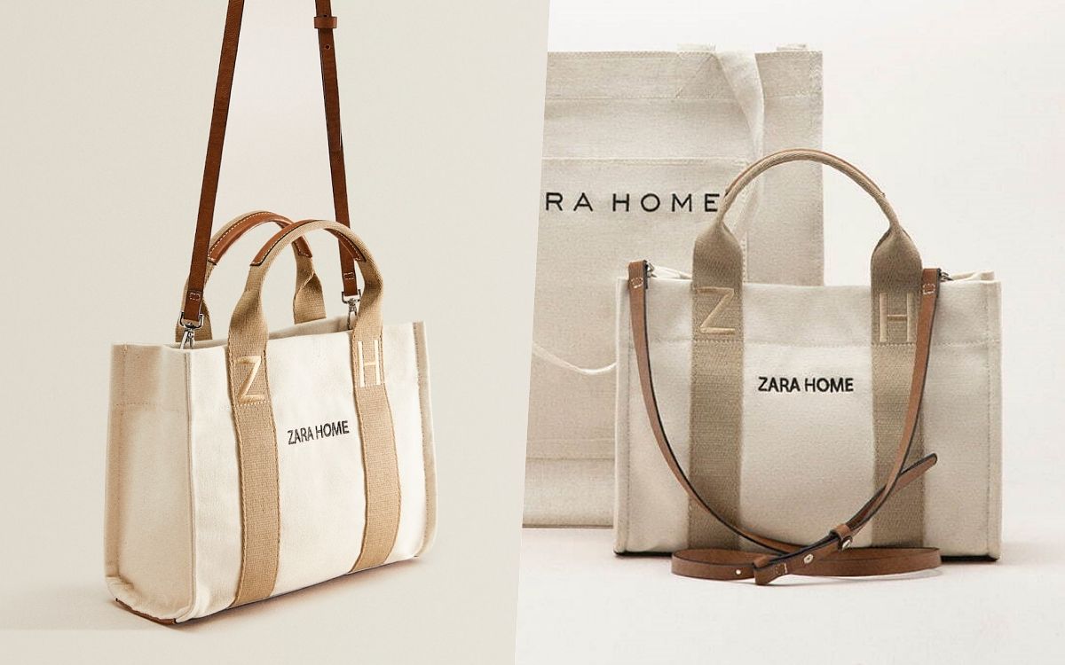 ZARA HOME帆布托特包