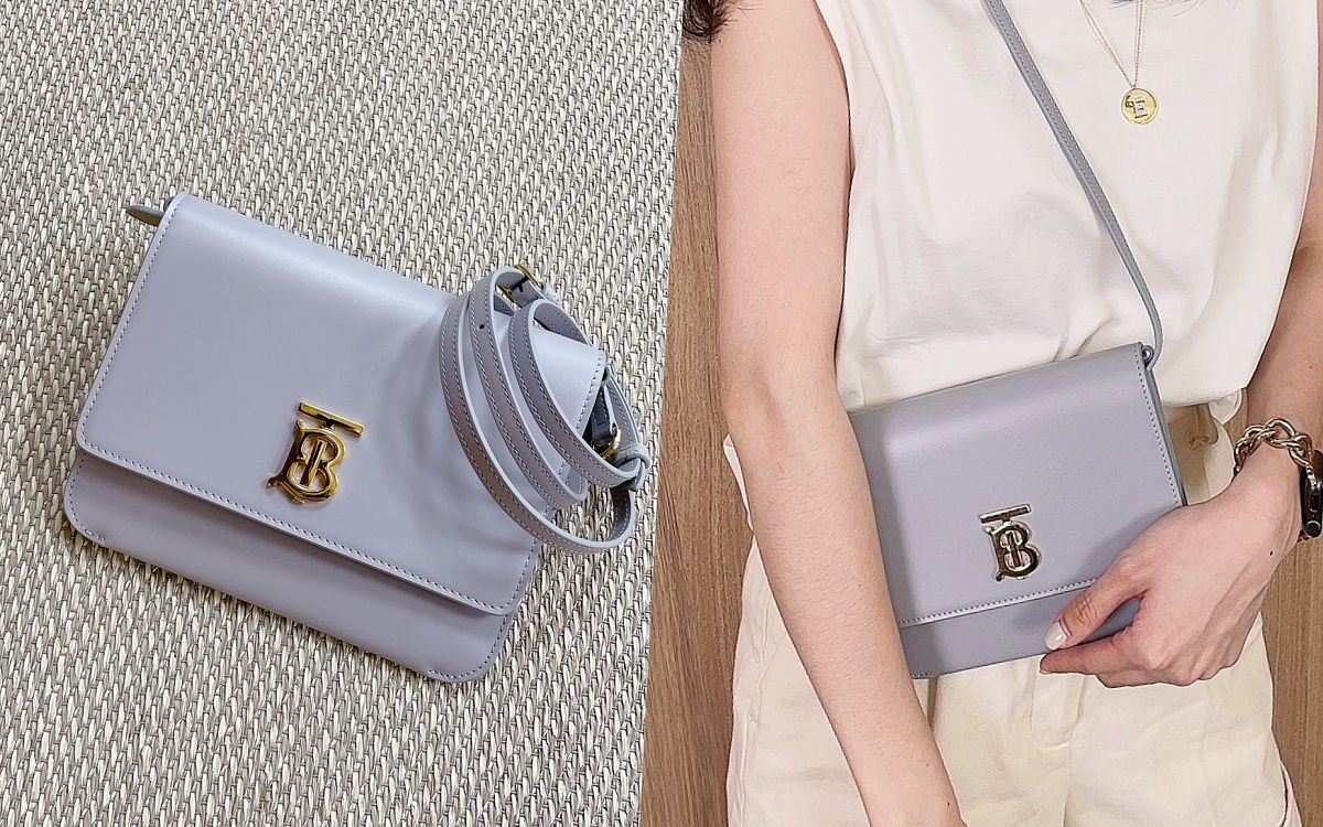 BURBERRY TB 迷你扁平專屬標識鎖扣包