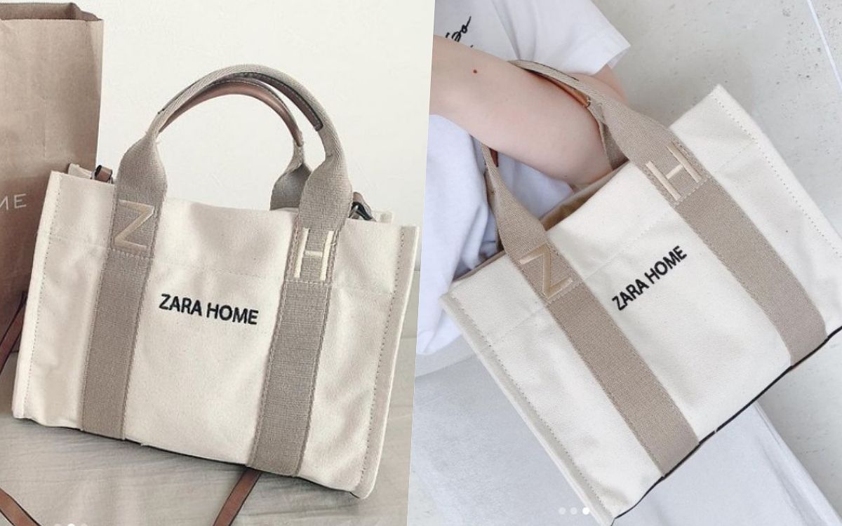 ZARA HOME帆布托特包