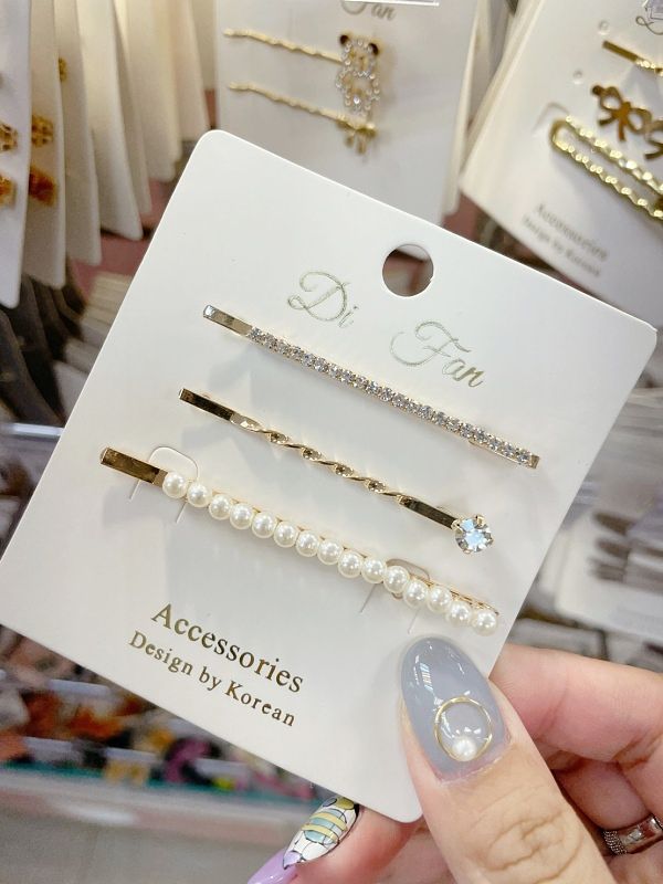 寶雅必買推薦法式珍珠寶石髮夾