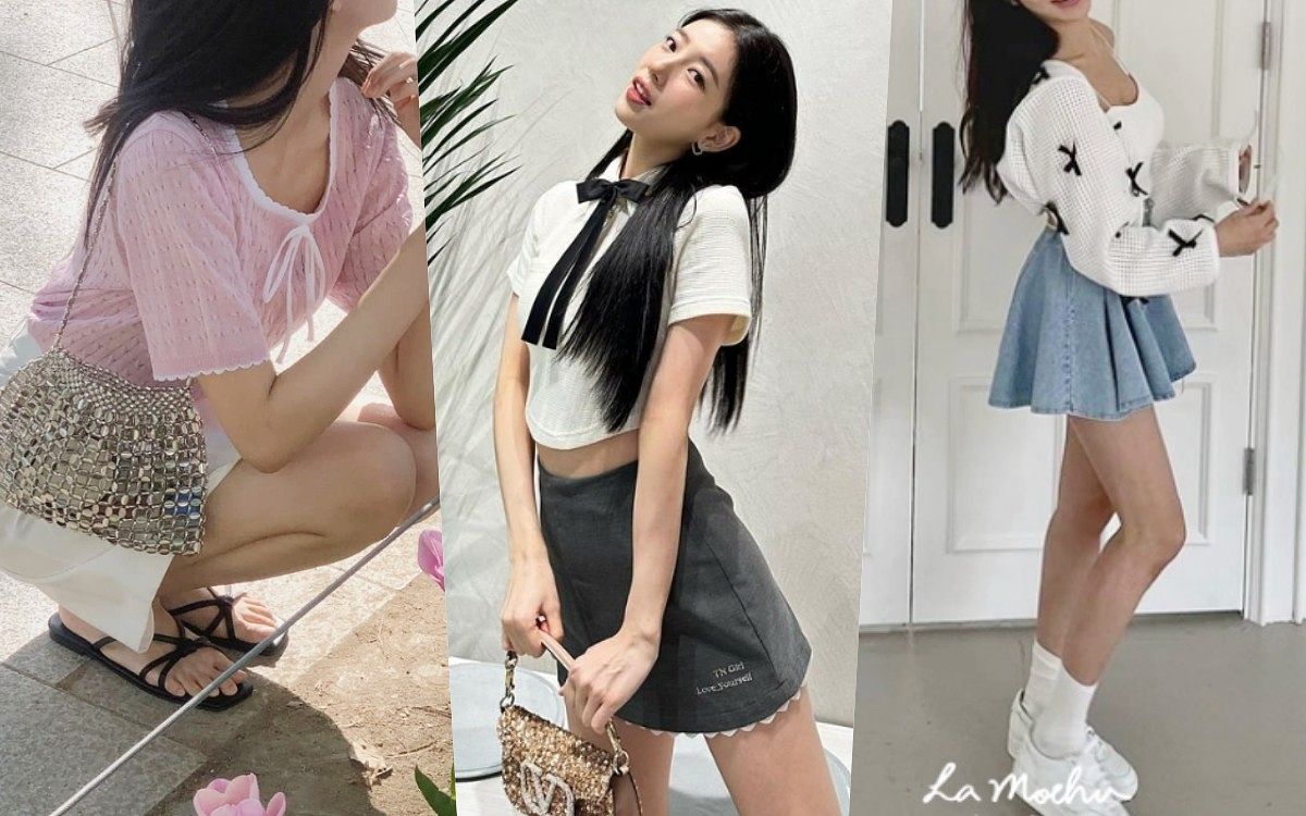 韓系蝴蝶結穿搭