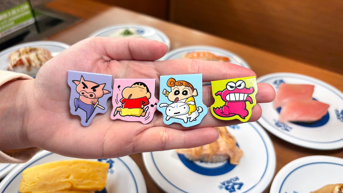 藏壽司 x 蠟筆小新聯名扭蛋 磁鐵