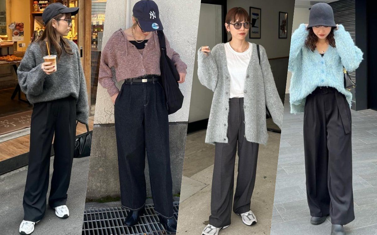 不顯胖寬褲穿搭女著圖鑑