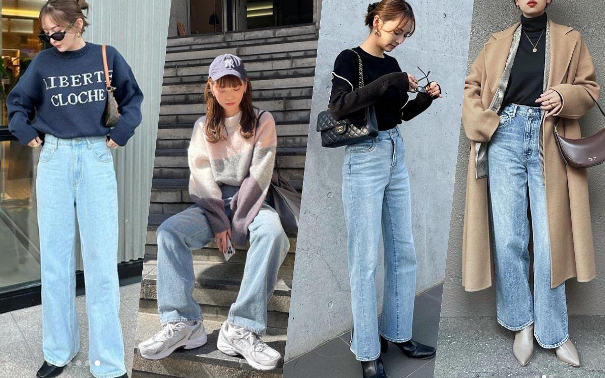 不顯胖寬褲穿搭女著圖鑑