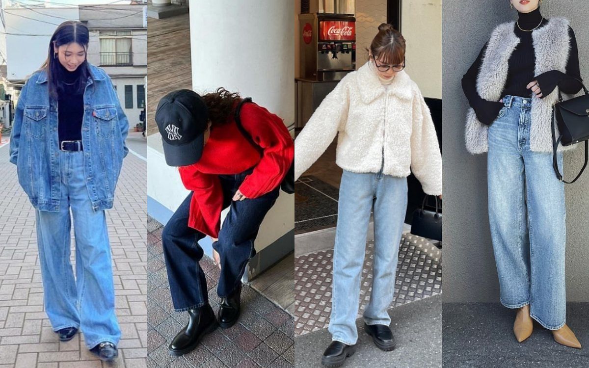 不顯胖寬褲穿搭女著圖鑑