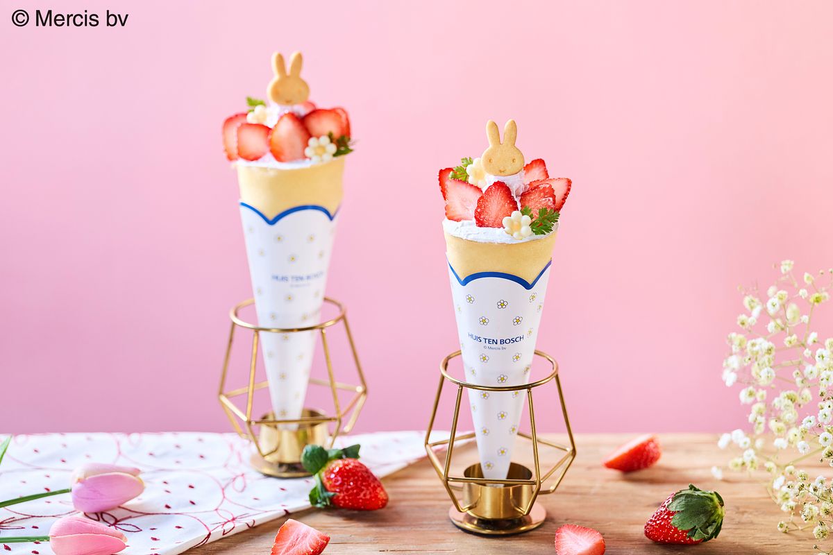 miffy 草莓花束可麗餅