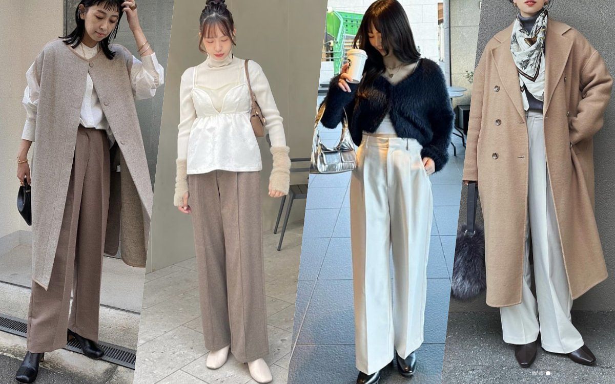 不顯胖寬褲穿搭女著圖鑑