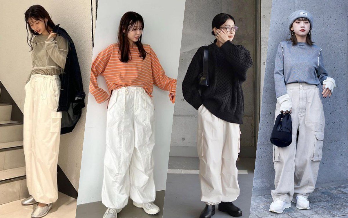 不顯胖寬褲穿搭女著圖鑑