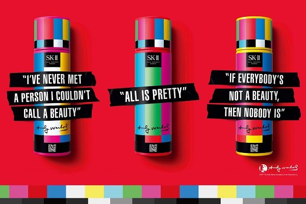 SK-II精華液青春露與安迪沃荷名言