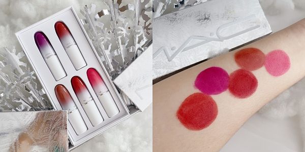 2023聖誕限定彩妝M.A.C冰雪假期系列 5色唇膏組