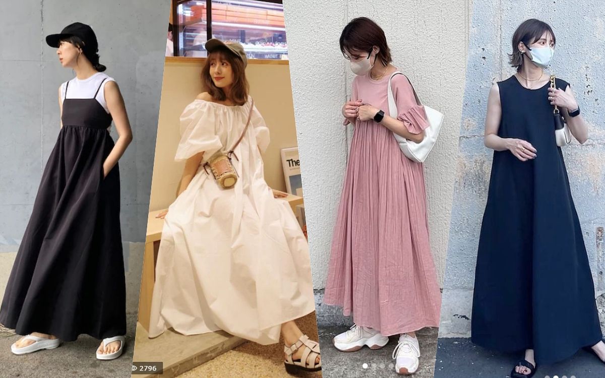 白Ｔ、西裝褲、洋裝、牛仔褲穿搭