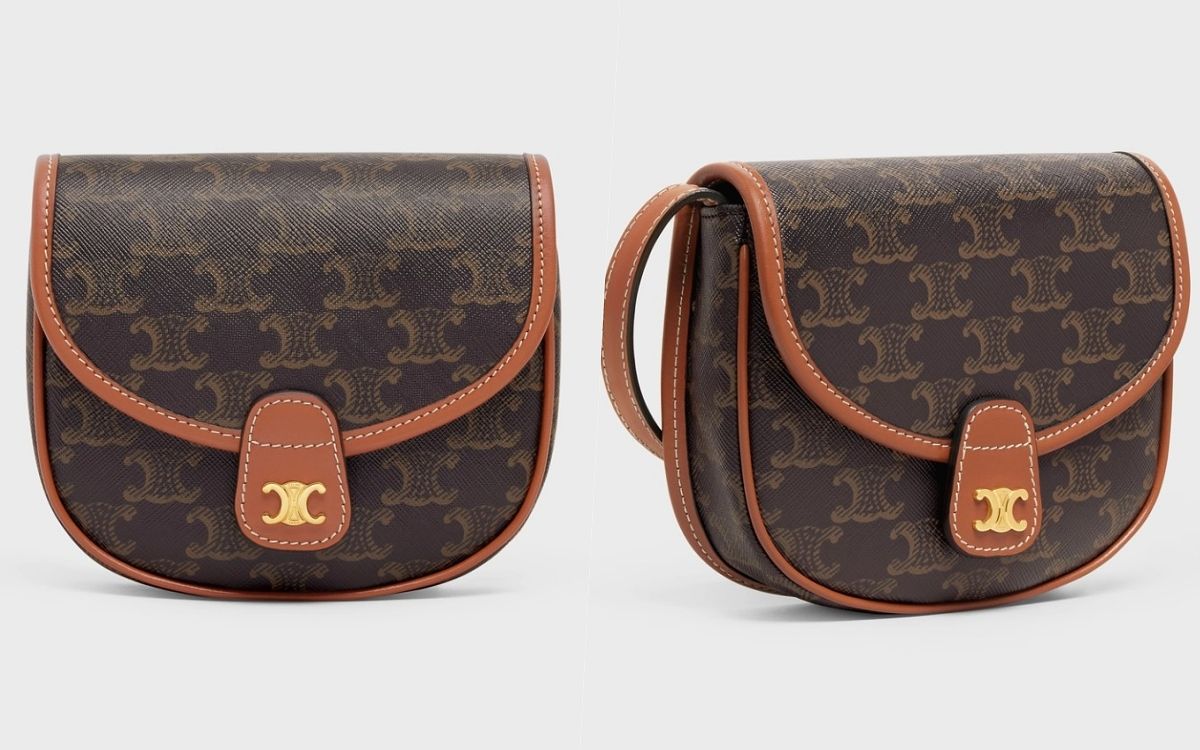 2022精品老花包推薦celine馬鞍