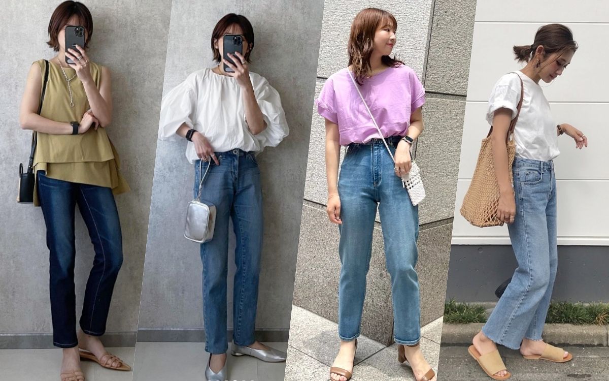 白Ｔ、西裝褲、洋裝、牛仔褲穿搭