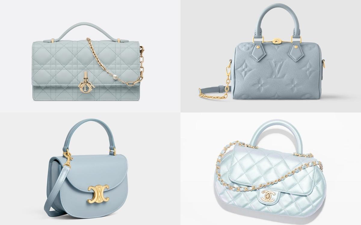 別只收黑色!春夏夢幻系「寶寶藍精品包」LV、Dior、CELINE經典款想全數收藏!