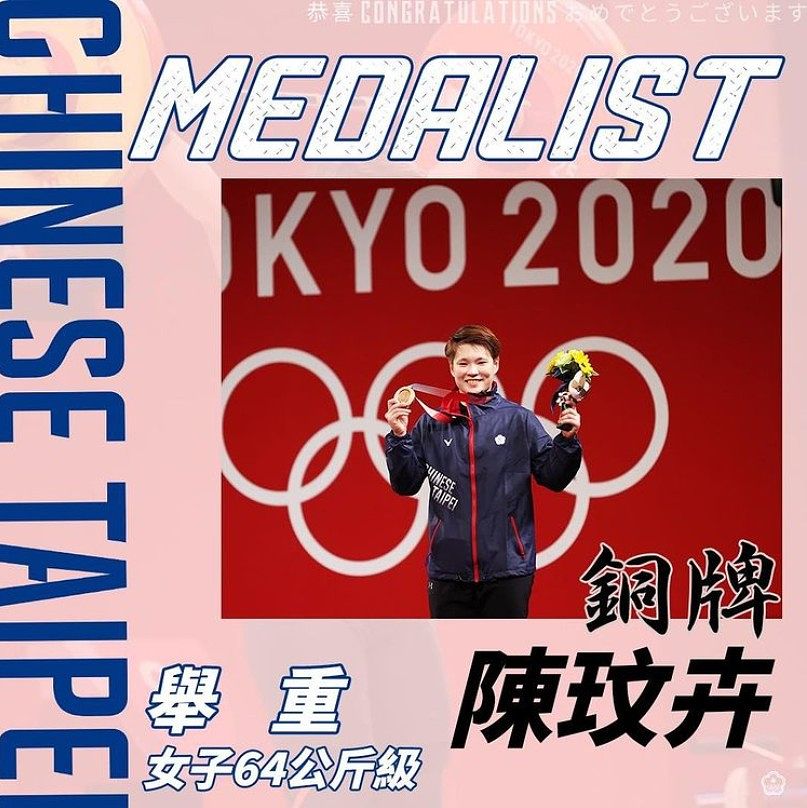 舉重黑馬「陳玟卉」初登奧運就摘銅牌